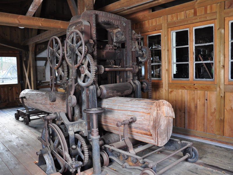 alte Säge im Schüttesägemuseum Schiltach